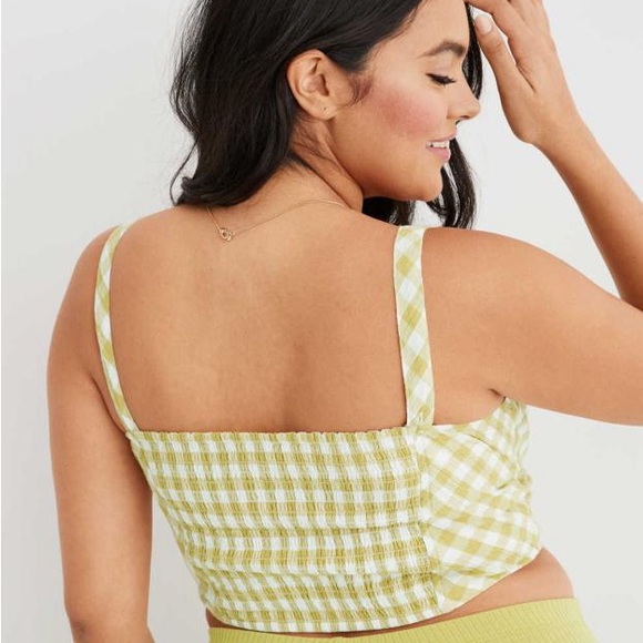 aerie Tops - Aerie NWT Gingham Cropped Tank